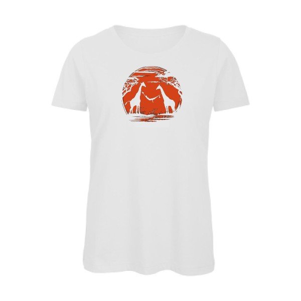 girafe- - t-shirt original femme White