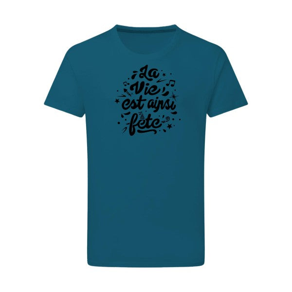 La vie est ainsi fête - Flex noir Tshirt original Petrol  2XL