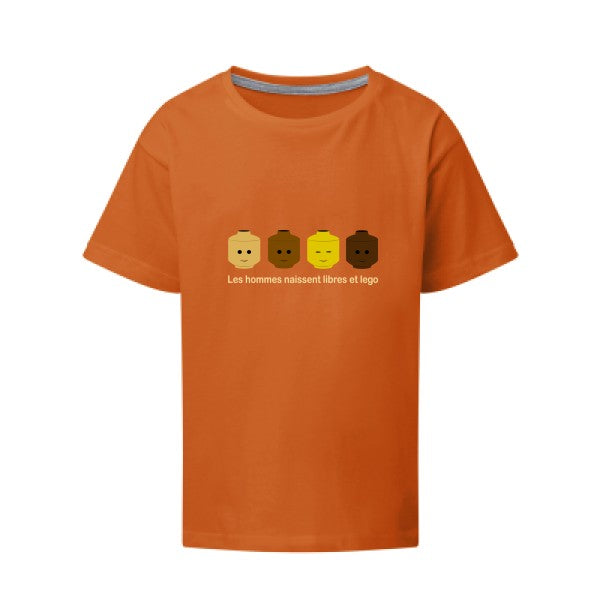 libre et légo SG - Kids T-shirt enfant Orange Taille 152 (11-12/2XL)