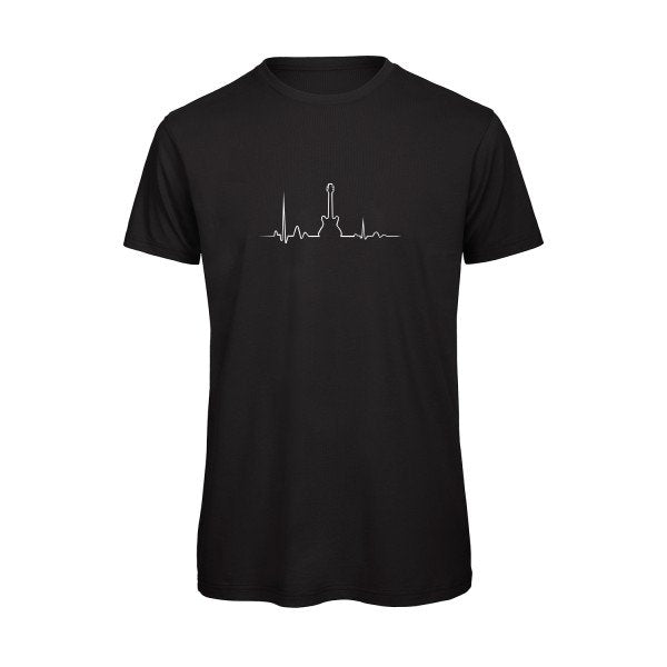 T-shirt humour original I Live Rock N Roll T Shirt couleur Black