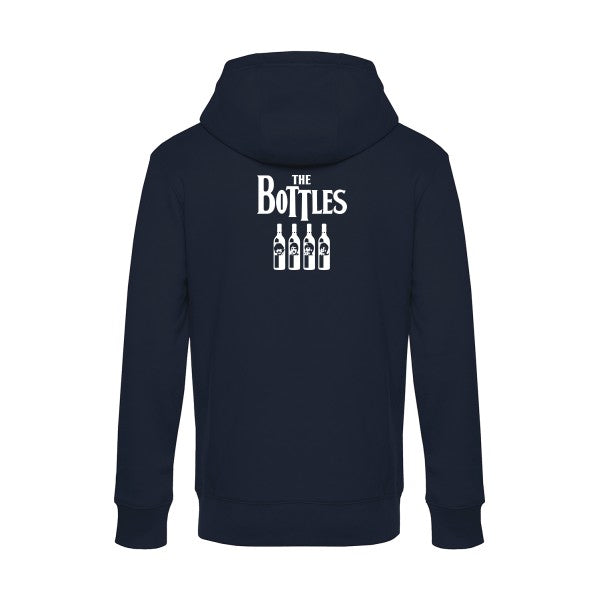 The-Bottles sweat shirt original Navy Blue flex Blanc impression Dos