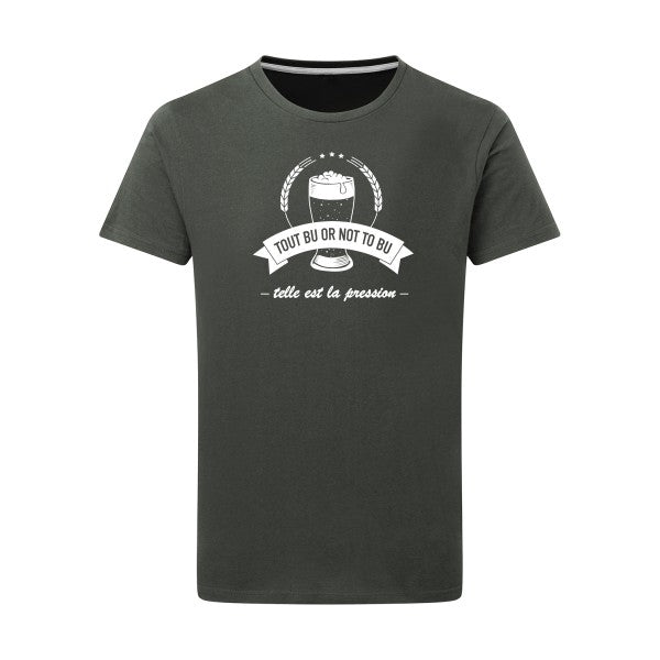 Telle est la pression Blanc -Flex Blanc sur T-shirt SG  Charcoal  5XL