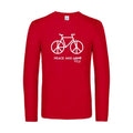 peace and velo - t shirt- manches- longues- original- humour- Red impression Face