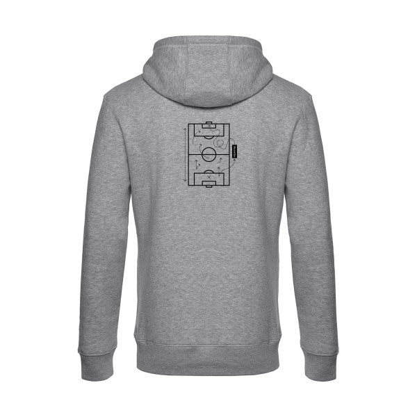 Tactique-secrete sweat shirt original Heather Grey flex Noir impression Dos