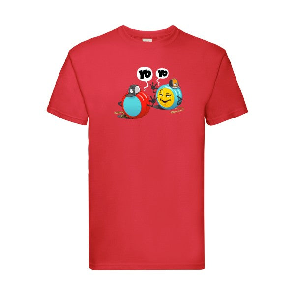 Yo Yo Fruit of the loom 205 g/m² T-shirt/ Red