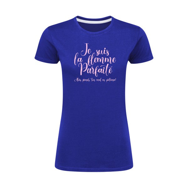 La flemme parfaite | Rose |T shirt original femme|SG