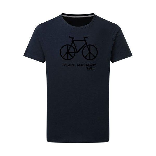 Peace and vélo - Flex noir Tshirt original Navy  5XL