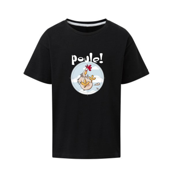 Poule ! SG - Kids T-shirt enfant Dark Black Taille 152 (11-12/2XL)