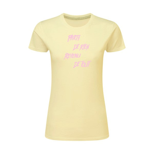 Parti de rien Rose |T shirt original femme|SG