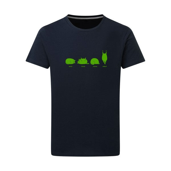 Journée type vert pomme -Flex vert pomme sur T-shirt SG  Navy  5XL