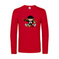 acdc-t-shirt-manches-longues-original-humour -Red