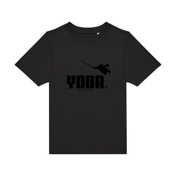 T-shirt original enfant Yoda couleur Black flex Noir