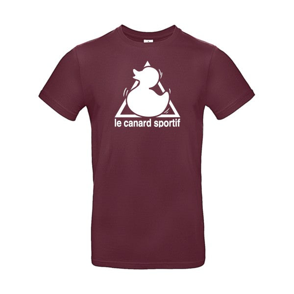 Canard SportifFlex Blanc - E190 T-shirt|Burgundy||2XL