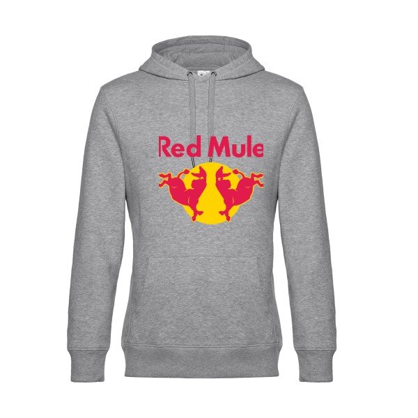 Red-Mule- Sweat à capuche original Heather Grey - RueDuTeeshirt