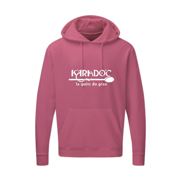 Karadoc Blanc |Sweat capuche imprimé homme