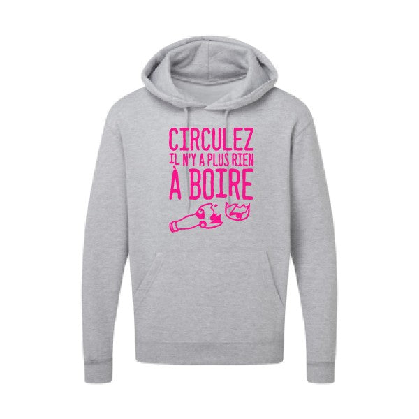 Circulez il n'y a plus rien à boire Rose Fluo SG - Hooded Sweatshirt Sweat capuche