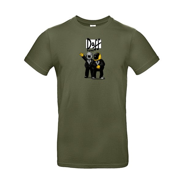 T-shirt humour original duff punk T Shirt couleur Urban Khaki