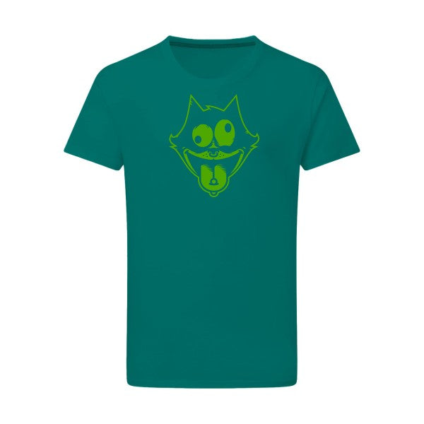 Freak the cat ! vert pomme -Flex vert pomme sur T-shirt SG  Emerald Green  2XL