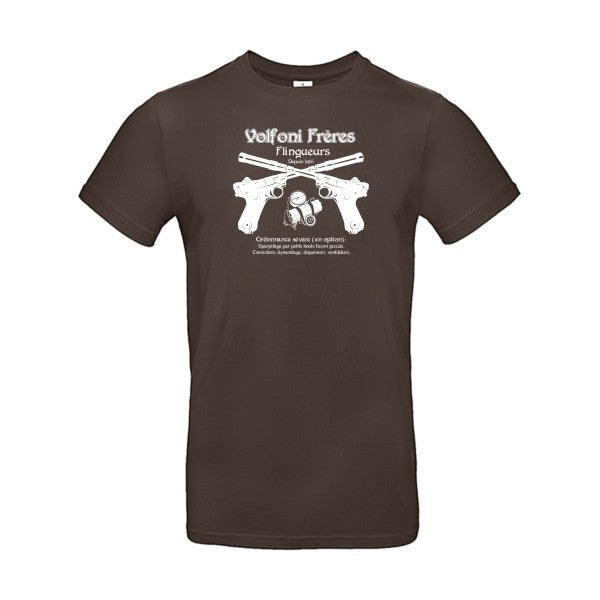 Volfoni Frère B&C - E190 T-shirt|Brown||2XL