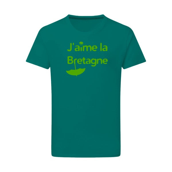 J'aime la Bretagne - Flex Vert pomme Tshirt original Emerald Green  2XL