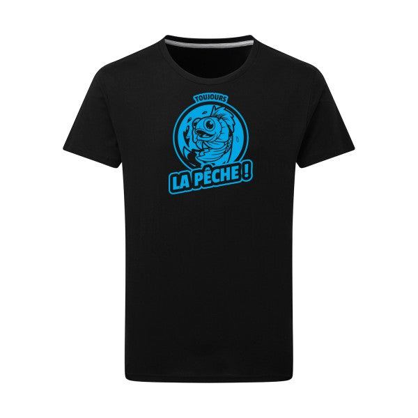 Toujours la pêche ! - Flex bleu clair Tshirt original Dark Black  4XL