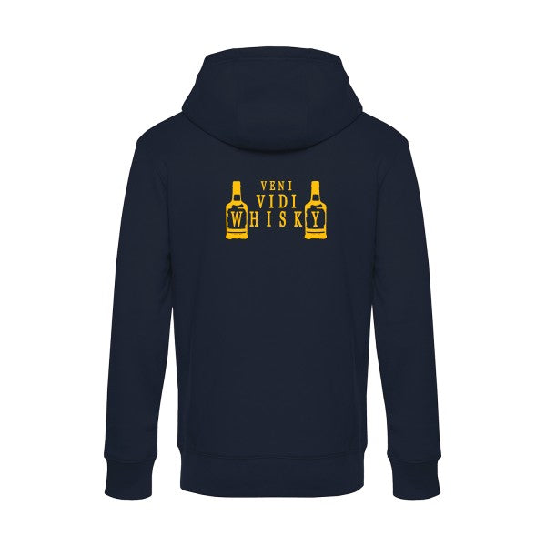 sweat à capuche homme original VENI VIDI WHISKY
