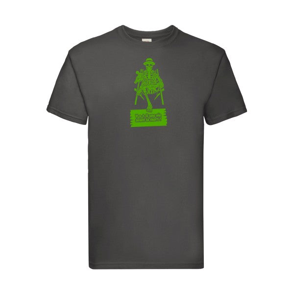 T-shirt|Y a-t-il une vie avant la mort ? |Vert pomme|Fruit of the loom 205  G