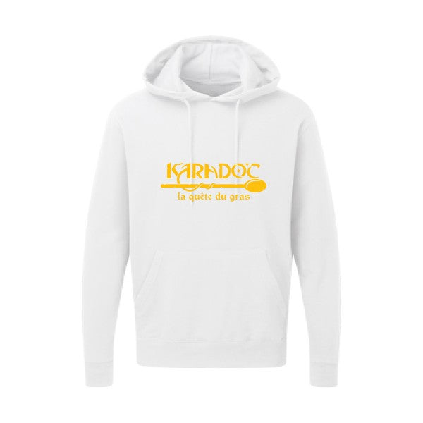 Karadoc jaune Or |Sweat capuche imprimé homme