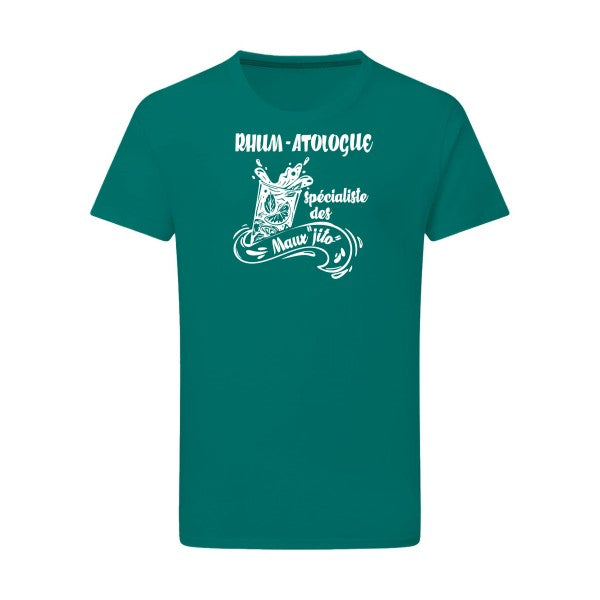 Rhum-atologue - Flex Blanc Tshirt original Emerald Green  2XL