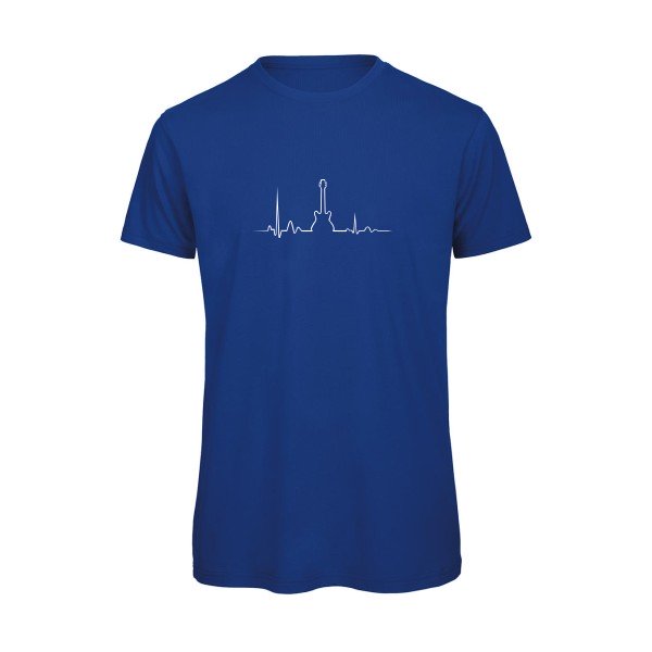T-shirt humour original I Live Rock N Roll T Shirt couleur Royal Blue
