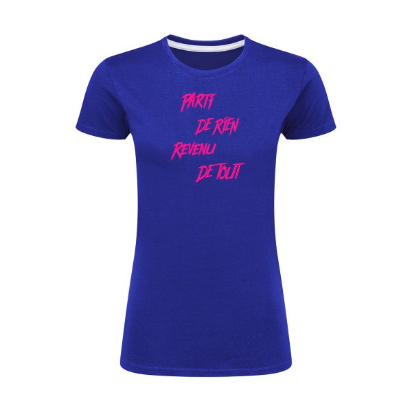 Parti de rien Rose Fluo |T shirt original femme|SG