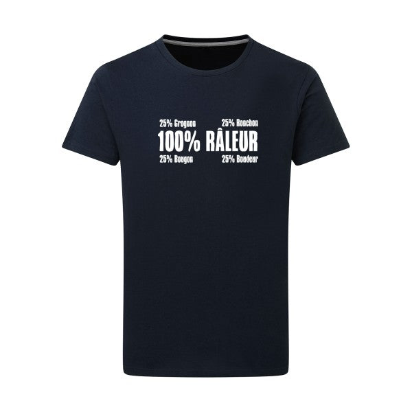 Râleur - Flex Blanc Tshirt original Navy  5XL