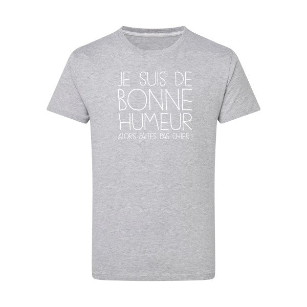 BONNE HUMEUR Blanc -Flex Blanc sur T-shirt SG  Light Oxford  5XL