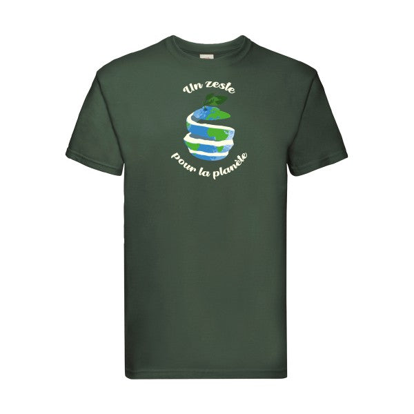 Un p'tit zeste... Fruit of the loom 205 g/m² T-shirt/ bottle green