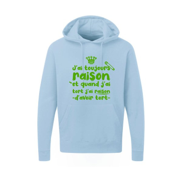 J'ai toujours raison Vert pomme SG - Hooded Sweatshirt Sweat capuche