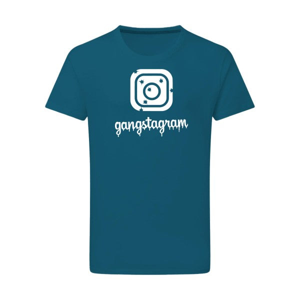 GANGSTAGRAM - Flex Blanc Tshirt original Petrol  2XL