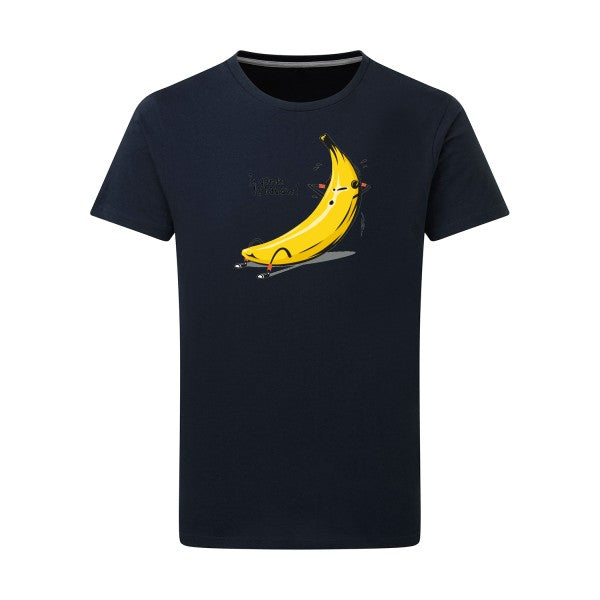 T-shirt homme Je garde la banane - T-shirt rigolo avec un message fruité Navy 5XL