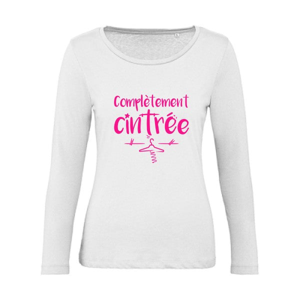 ComplÃ¨tement cintrÃ© Rose Fluo |   T shirt manches longues femme|100% bio