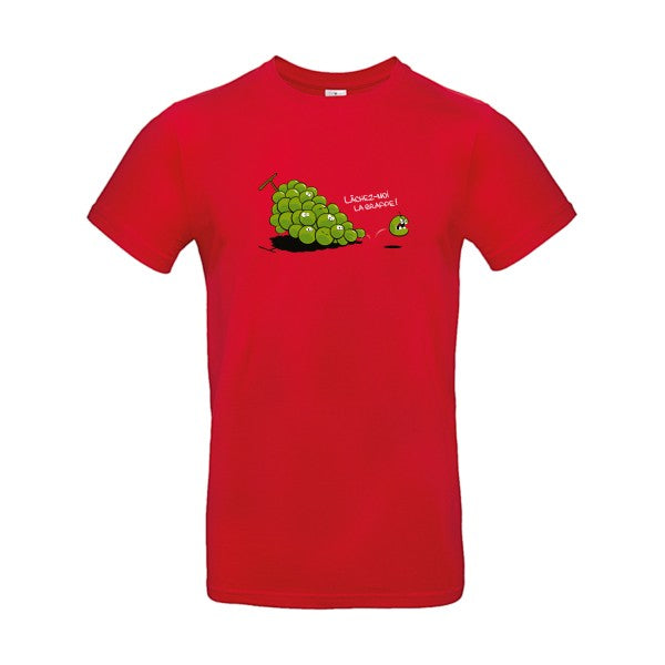 T-shirt humour original Lachez Moi La Grappe T Shirt couleur Red