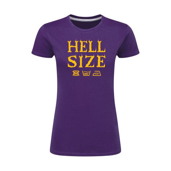 HELL SIZE ! jaune Or |T shirt original femme|SG