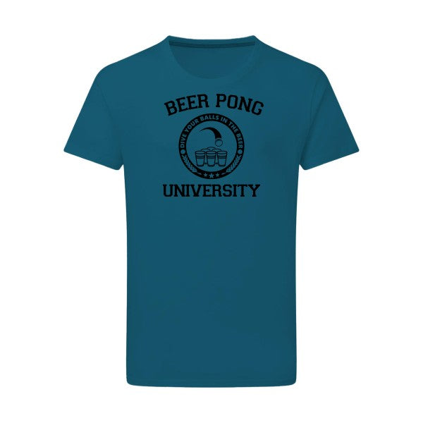 Beer Pong noir -Flex noir sur T-shirt SG  Petrol  2XL