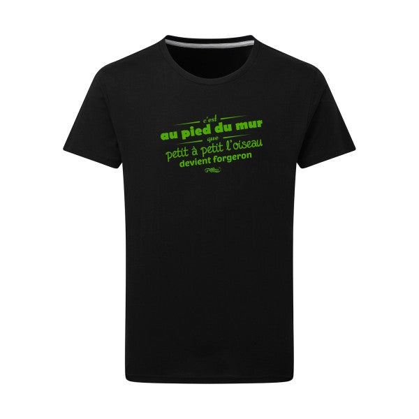 Proverbe à la con vert pomme -Flex vert pomme sur T-shirt SG  Dark Black  4XL