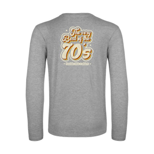 70s-t-shirt-manches-longues-original-humour -Sport Grey