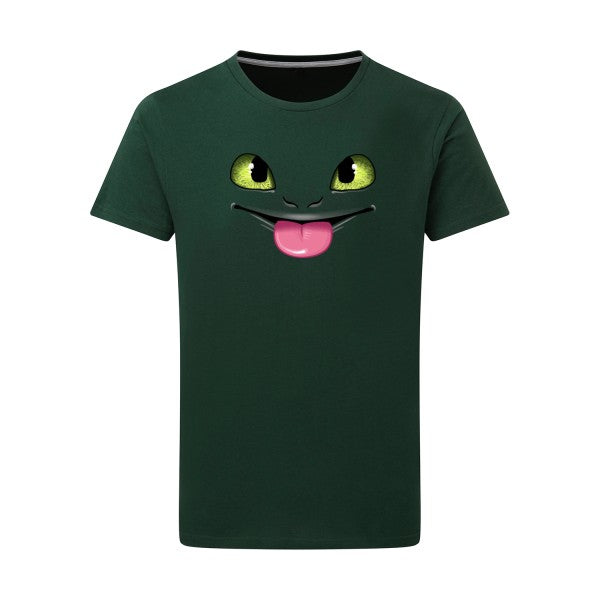 T-shirt homme Dragon tongue - T-shirt inspiré par la culture asiatique Bottle Green L