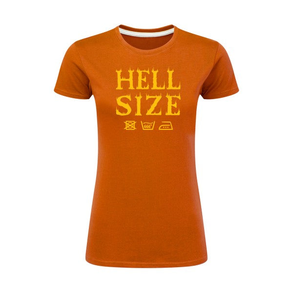 HELL SIZE ! jaune Or |T shirt original femme|SG