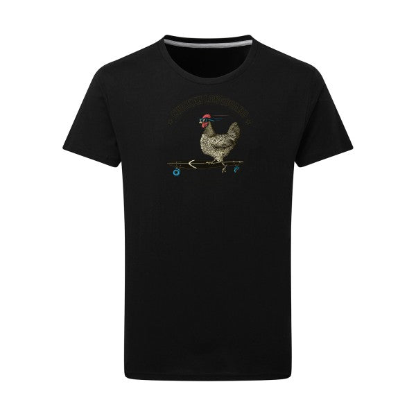 T-shirt homme Chicken Longboard - T-shirt original pour les amateurs de longboard Dark Black 2XL