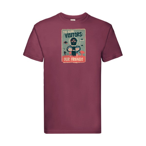 our friends Fruit of the loom 205 g/m² T-shirt/ bordeaux