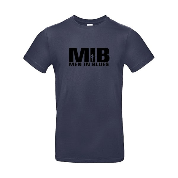 Men in blues flex noir B&C - E190 T-shirt|Navy Blue||2XL