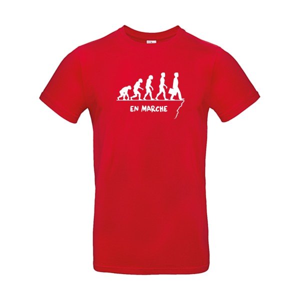 T-shirt humour original en marche T Shirt couleur Red