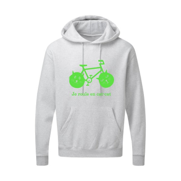 cat-cat bike Vert fluo SG - Hooded Sweatshirt Sweat capuche